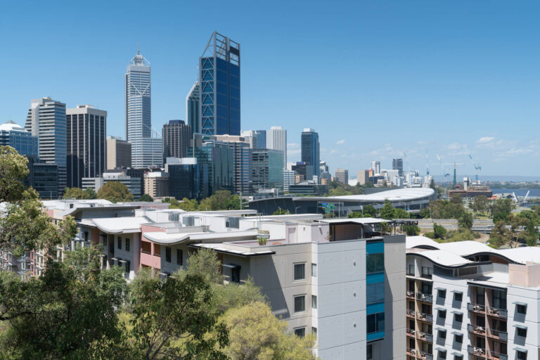 Skyline of Perth and property negative gearing changes.