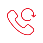 Icon of phone for stay in touch